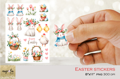 EASTER BUNNY| printable Easter stickers PNG Product Image 1