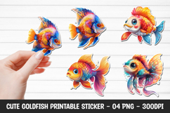 Cute Goldfish Printable Sticker Product Image 1