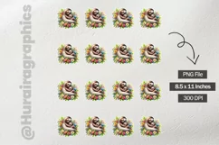 Sloth|Printable Animal Sticker Product Image 3