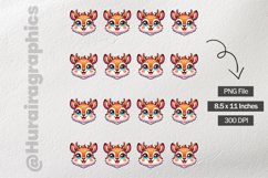Deer|Printable Animal Sticker Product Image 3