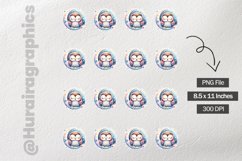 Owl|Printable Animal Sticker Product Image 3