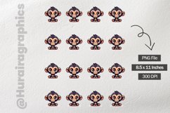 Monkey|Printable Animal Sticker Product Image 3