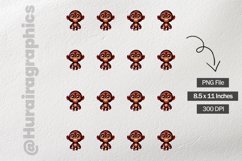 Monkey|Printable Animal Sticker Product Image 3