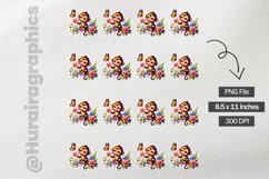 Monkey|Printable Animal Sticker Product Image 3