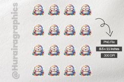 Owl|Printable Animal Sticker Product Image 3