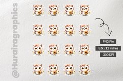 Owl|Printable Animal Sticker Product Image 3