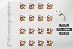 Sloth|Printable Animal Sticker Product Image 3