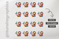 Monkey|Printable Animal Sticker Product Image 3
