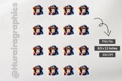 Monkey|Printable Animal Sticker Product Image 3