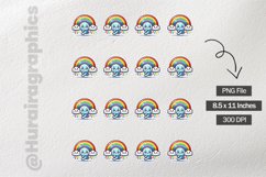 Cloudy Rainbow |Printable Animal Sticker Product Image 3