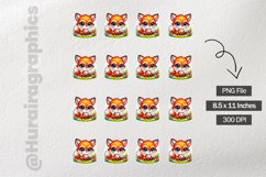 Fox|Printable Animal Sticker Product Image 3
