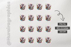 Floral Skull|Printable Animal Sticker Product Image 3