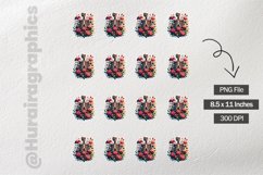 Floral Skull|Printable Animal Sticker Product Image 3