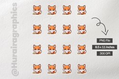 Fox|Printable Animal Sticker Product Image 3