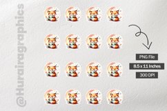 Fox|Printable Animal Sticker Product Image 3