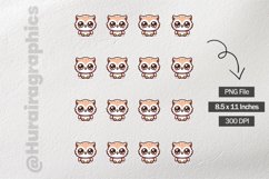 Owl|Printable Animal Sticker Product Image 2