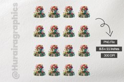 Floral Skull|Printable Animal Sticker Product Image 2