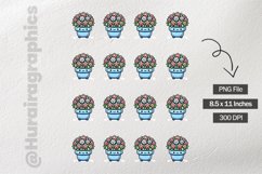 Flower Pots|Printable Animal Sticker Product Image 3