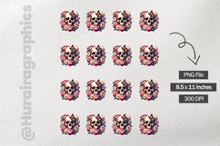 Floral Skull|Printable Animal Sticker Product Image 3