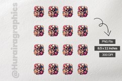 Floral Skull|Printable Animal Sticker Product Image 3
