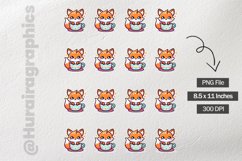 Fox|Printable Animal Sticker Product Image 3