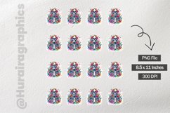 Floral Skull|Printable Animal Sticker Product Image 3