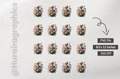 Floral Skull|Printable Animal Sticker Product Image 3