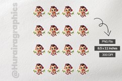 Monkey |Printable Animal Sticker Product Image 2