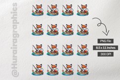 Fox|Printable Animal Sticker Product Image 3