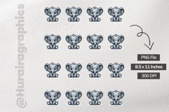 Elephant|Printable Animal Sticker Product Image 3