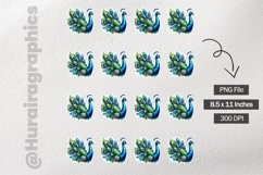 Peacock|Printable Animal Sticker Product Image 3