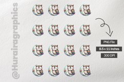 Owl|Printable Animal Sticker Product Image 3