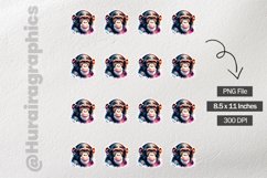 Monkey|Printable Animal Sticker Product Image 3