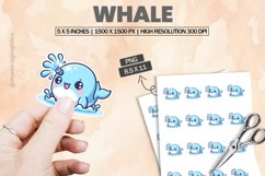 Whale|Printable Animal Sticker Product Image 1