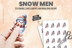 Snow Men |Printable Animal Sticker Product Image 1