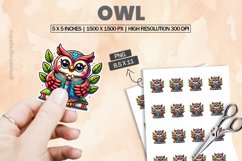 Owl|Printable Animal Sticker Product Image 1