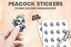 Peacock|Printable Animal Sticker Product Image 1