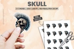 Skull|Printable Animal Sticker Product Image 1