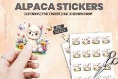 Alpaca|Printable Animal Sticker Product Image 1