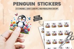 Penguin|Printable Animal Sticker Product Image 1