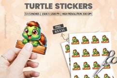 Turtle|Printable Animal Sticker Product Image 1