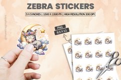 Zebra|Printable Animal Sticker Product Image 1