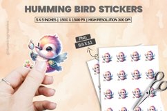 Humming Bird|Printable Animal Sticker Product Image 1