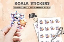 Koala|Printable Animal Sticker Product Image 1