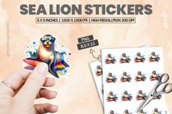Sea Lion|Printable Animal Sticker Product Image 1
