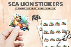 Sea Lion|Printable Animal Sticker Product Image 1