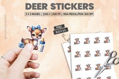 Deer|Printable Animal Sticker Product Image 1