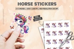 Horse|Printable Animal Sticker Product Image 1