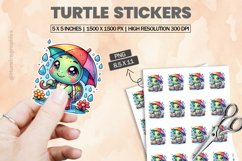 Turtle|Printable Animal Sticker Product Image 1