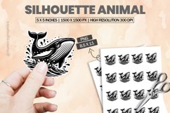 Silhouette Animal |Printable Animal Sticker Product Image 1
